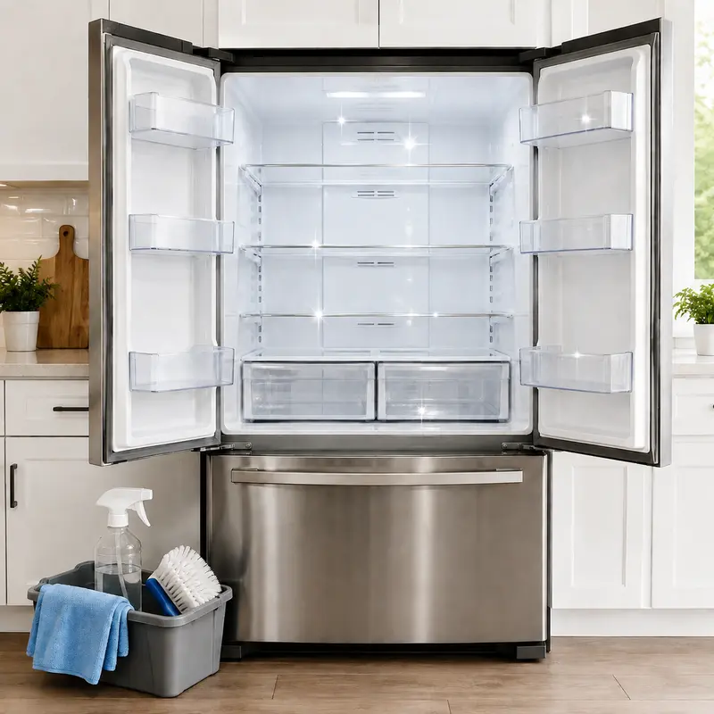 How to clean a fridge inside and outside