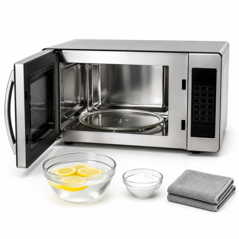 How to Clean Stainless Steel Microwave Inside and Out: Step-by-Step Guide