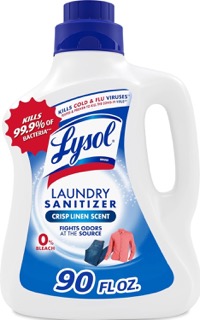Lysol Laundry Sanitizer additive for sanitizing clothes