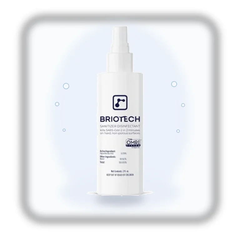 BRIOTECH Sanitizer Disinfectant hypochlorous spray