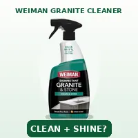 Weiman Granite Cleaner and Polish spray for granite and sealed stone