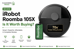 iRobot Roomba 105X robot vacuum with LiDAR mapping and 70x power-lifting suction